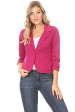 Load image into Gallery viewer, Mel Solid waist length blazer