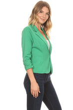 Load image into Gallery viewer, Mel Solid waist length blazer