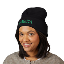 Load image into Gallery viewer, Jamaica Embroidered Cuffed Beanie — Cozy Travel & Reggae Knit Hat