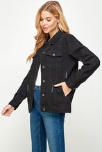 Load image into Gallery viewer, Women's Denim Jacket with Fleece Hoodies