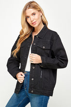 Load image into Gallery viewer, Women's Denim Jacket with Fleece Hoodies