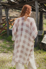 Load image into Gallery viewer, Lightweight Buffalo Check Kimono