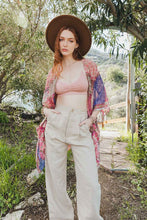 Load image into Gallery viewer, Bohemian Burnout Velvet Kimono