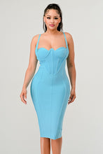 Load image into Gallery viewer, Athina corset bandage mini dress