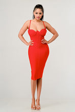 Load image into Gallery viewer, Athina corset bandage mini dress
