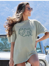 Load image into Gallery viewer, Peace & Love Graphic Tee