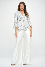 Load image into Gallery viewer, Made in USA Print Top with Self Tie Sleeves