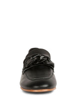 Load image into Gallery viewer, Merva Chunky Chain Leather Loafers