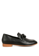 Load image into Gallery viewer, Merva Chunky Chain Leather Loafers