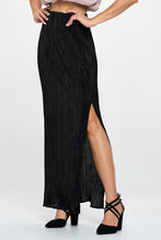 Load image into Gallery viewer, Plisse Maxi Skirt with Slit