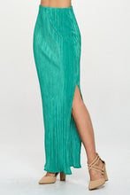 Load image into Gallery viewer, Plisse Maxi Skirt with Slit