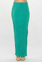 Load image into Gallery viewer, Plisse Maxi Skirt with Slit