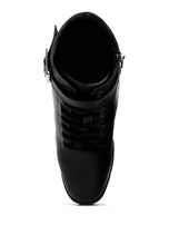 Load image into Gallery viewer, Grahams Faux Leather Lace Up Boots