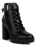 Load image into Gallery viewer, Grahams Faux Leather Lace Up Boots