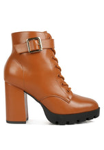 Load image into Gallery viewer, Grahams Faux Leather Lace Up Boots