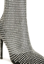 Load image into Gallery viewer, Fortunate Rhinestones Embellished Mesh Boots