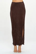 Load image into Gallery viewer, Plisse Maxi Skirt with Slit
