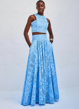 Load image into Gallery viewer, Lacey Eyelet Maxi Skirt Set