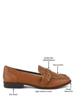Load image into Gallery viewer, Sheboss Buckle Detail Loafers