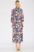 Load image into Gallery viewer, Celeste Floral Midi Dress with Bow Tied