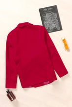 Load image into Gallery viewer, Double-Breasted Scalloped Shawl Collar Blazer