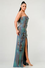 Load image into Gallery viewer, ATHINA VINTAGE HAND WASHED BUTTON UP SLIT DRESS