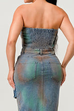 Load image into Gallery viewer, ATHINA VINTAGE HAND WASHED BUTTON UP SLIT DRESS