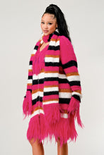 Load image into Gallery viewer, Athina Fuzzy Striped Sweater