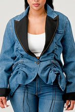 Load image into Gallery viewer, Athina Cute Denim Blazer