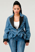 Load image into Gallery viewer, Athina Cute Denim Blazer