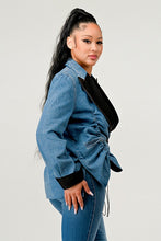 Load image into Gallery viewer, Athina Cute Denim Blazer