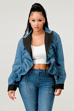 Load image into Gallery viewer, Athina Cute Denim Blazer