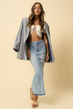 Load image into Gallery viewer, MERMAID MAXI DENIM SKIRT