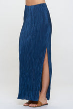 Load image into Gallery viewer, Plisse Maxi Skirt with Slit
