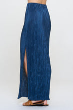 Load image into Gallery viewer, Plisse Maxi Skirt with Slit