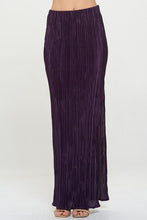 Load image into Gallery viewer, Plisse Maxi Skirt with Slit