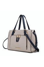 Load image into Gallery viewer, MKF Elise Color-block Satchel Bag by Mia k