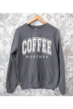 Load image into Gallery viewer, Coffee Weather Cafe Graphic Fleece Sweatshirts
