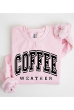 Load image into Gallery viewer, Coffee Weather Cafe Graphic Fleece Sweatshirts