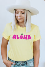 Load image into Gallery viewer, Pink Aloha Tee