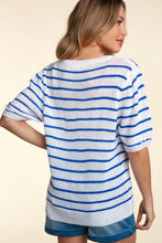 Load image into Gallery viewer, Valor Embroidery Striped Knit Top