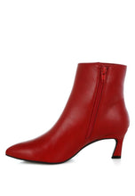 Load image into Gallery viewer, 21004-1762429925694-Faux Leather Ankle Boots_SH5359_RED (5).jpg