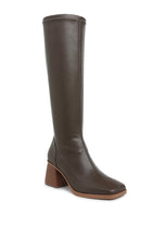 Load image into Gallery viewer, 21004-1762430927392-Faux Leather Block Heel Boots_SH5360 _BROWN (2).jpg