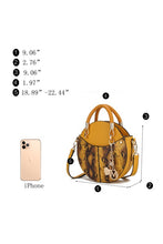 Load image into Gallery viewer, Faux Snakeskin Crossbody Bag