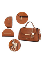 Load image into Gallery viewer, Sylvie Croco Embossed Shoulder