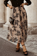 Load image into Gallery viewer, Women Leaves Embroidered High Waist Maxi Skirt