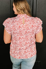Load image into Gallery viewer, Women's Floral Print Ruffled Sleeve Blouse
