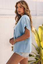 Load image into Gallery viewer, Jacky Oversized Denim Blouse