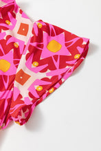 Load image into Gallery viewer, Women Strawberry Geo Print V-neck Maxi Dress