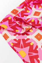 Load image into Gallery viewer, Women Strawberry Geo Print V-neck Maxi Dress